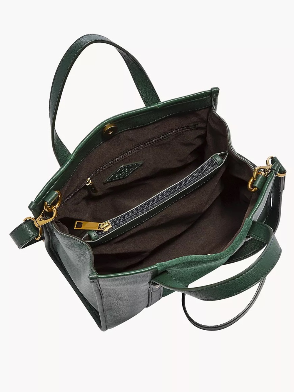 Fossil Pine Green Kingston Satchel - Picture 3 of 6